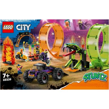 LEGO® LEGO® City - Arena de cascadorii cu doua bucle 60339, 598 piese
