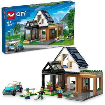 LEGO® LEGO® City - Casa de familie si masina electrica 60398, 462 piese