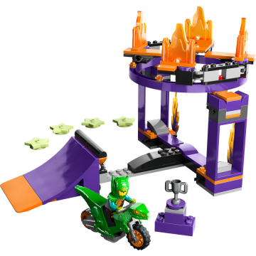 LEGO® LEGO® City - Provocarea de cascadorii pe rampa cu saritura prin cos 60359, 144 piese
