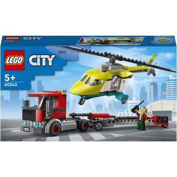 LEGO® LEGO® City - Transportul elicopterului de salvare 60343, 215 piese