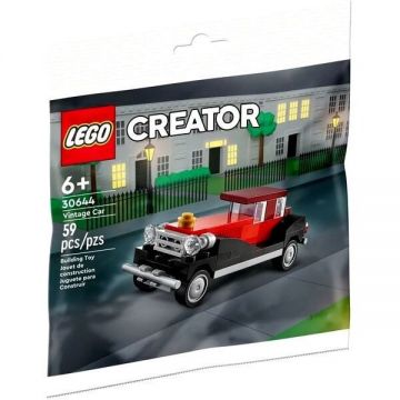 LEGO® Lego Creator, Model Masina Vintage 30644, 59 piese, 6+ ani, Negru./Rosu