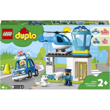 LEGO® LEGO® DUPLO® - Sectie de politie si elicopter pentru salvare 10959, 40 piese