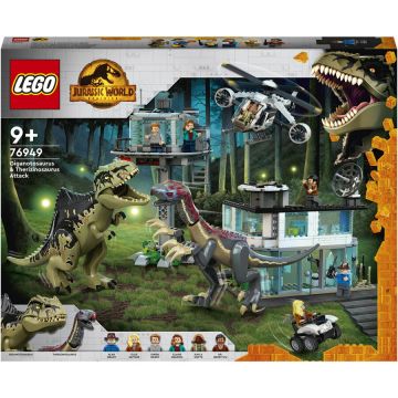 LEGO® LEGO® Jurassic World - Atacul Giganotozaurului si Therizinosaurului 76949, 810 piese