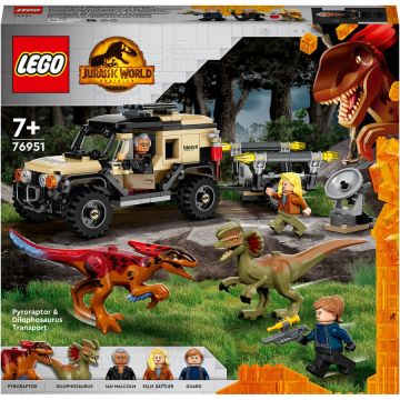 LEGO® LEGO® Jurassic World - Transport de Piroraptor și Dilophosaurus 76951, 254 piese