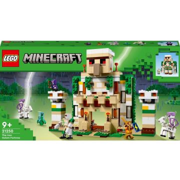 LEGO® LEGO® Minecraft - Fortareata Golemul de fier 21250, 868 piese
