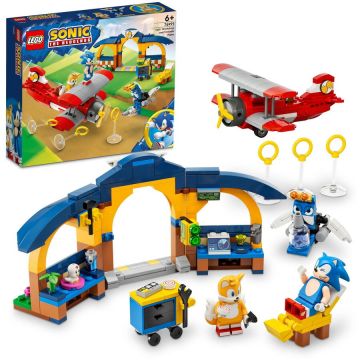 LEGO® LEGO® Sonic - Atelierul lui Tails si avion Tornado 76991, 376 piese