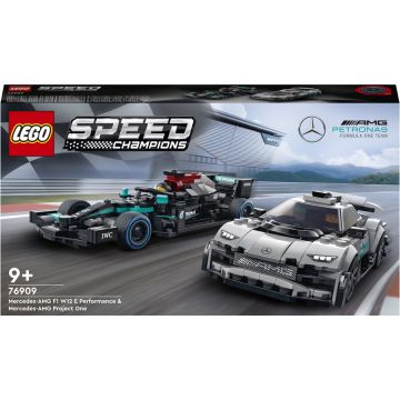 LEGO® LEGO® Speed Champions - Mercedes-AMG F1 W12 E Performance si Mercedes-AMG Project One 76909, 564 piese
