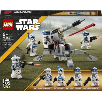 LEGO® LEGO® Star Wars - Pachet de lupta Clone Troopers™ divizia 501 75345, 119 piese