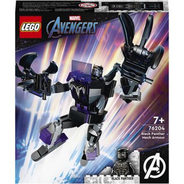 LEGO® LEGO® Super Heroes - Armura de robot a lui Black Panther 76204, 125 piese