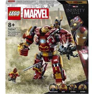 LEGO® LEGO® Super Heroes - Hulkbuster: Batalia din Wakanda 76247, 385 piese