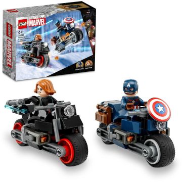 LEGO® LEGO® Super Heroes - Motocicletele lui Black Widow si Captain America 76260, 130 piese