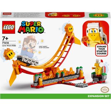 LEGO® LEGO® Super Mario - Set de extindere Plimbare pe valul de lava 71416, 218 piese