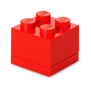 LEGO® Mini cutie depozitare LEGO 2x2 rosu (40111730)