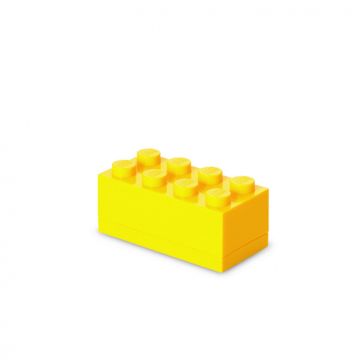 LEGO® Mini cutie depozitare LEGO 2x4 galben