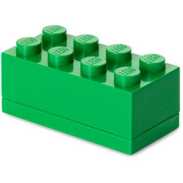 LEGO® Mini cutie depozitare LEGO 2x4 verde inchis