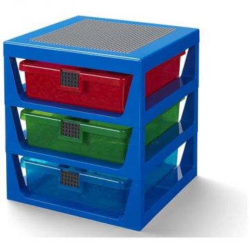 LEGO® LEGO® Sistem de depozitare albastru transparent