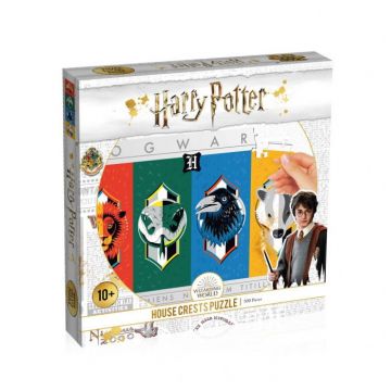 Puzzle Harry Potter 500 piese - Hogwarts Crests Puzzle Harry Potter 500 piese - Hogwarts Crests