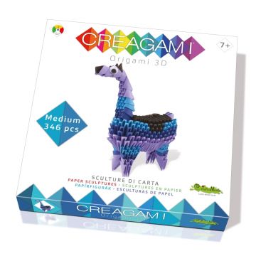 Joc 3D Lama Origami, Creagami, 346 Piese