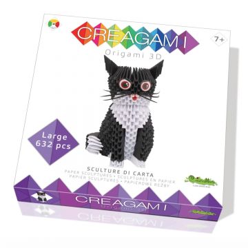 Joc 3D, Pisica Origami, Creagami, 632 Piese