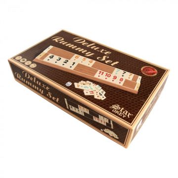 Joc remi rummy din lemn DELUXE