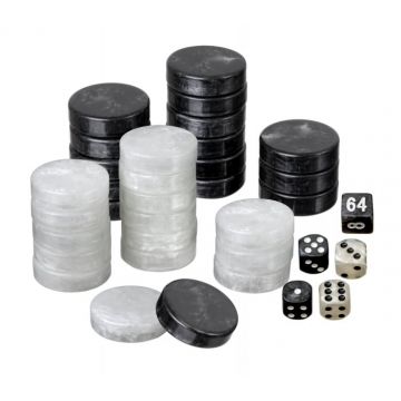 Puluri joc table - perlate negru - d.28 mm -