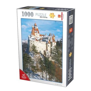 Puzzle educativ Castelul Bran iarna, 1000 piese