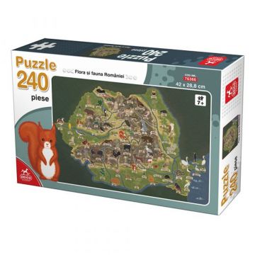 Puzzle educativ Flora si Fauna Romaniei, 240 piese