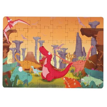 Puzzle Karemi, Furia Tiranozaurului Rex, 48 piese, nr 07