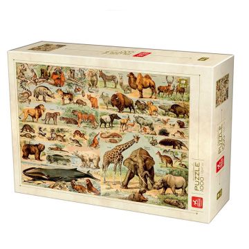 Puzzle model enciclopedie cu animale, 1000 piese