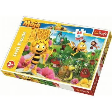 Trefl - Puzzle personaje Lumea lui Maya , Puzzle Copii , Maxi, piese 24, Multicolor