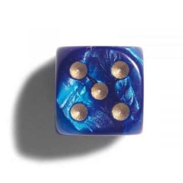 Zaruri perlate 12mm albastru- set 2 bucati
