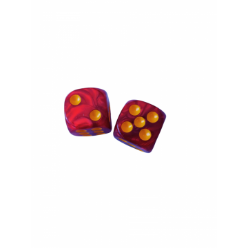 Zaruri perlate rosu 16 mm - set 2 bucati