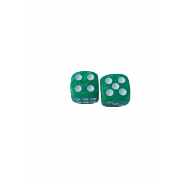 Zaruri perlate verde 16 mm - set 2 bucati
