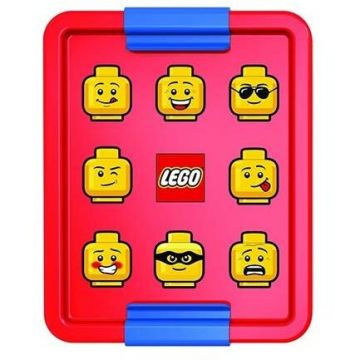 LEGO® Cutie pentru sandwich LEGO Iconic. albastru-rosut (40520001)