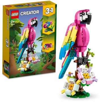 LEGO® LEGO® Creator 3 in 1 - Papagal exotic roz 31144, 253 piese