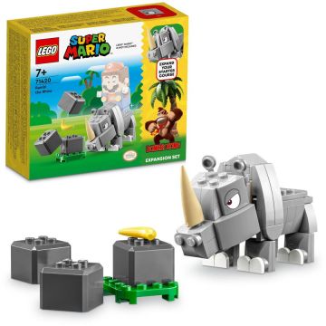 LEGO® LEGO® Super Mario - Set de extindere - Rinocerul Rambi 71420, 106 piese