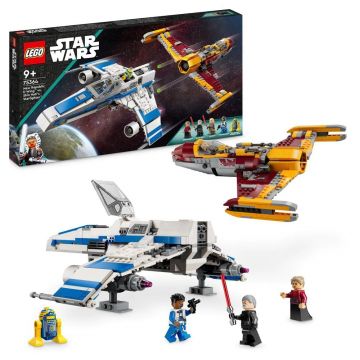 Lego Star Wars E-Wing al Noii Republici vs Starfighter-ul lui Shin Hati 75364