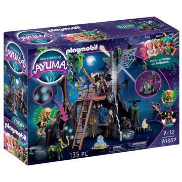 Playmobil Adventures of Ayuma, Ascunzatoarea Bat Fairy, 70807, Multicolor