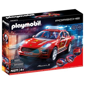 Playmobil Porsche, Porsche Macan de pompieri, 70277, Multicolor