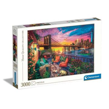 Puzzle 3000 piese Clementoni Manhatan Balcony Sunset 33552