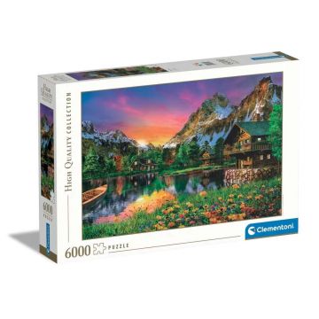 Puzzle 6000 piese Clementoni High Quality Collection Alpine Lake