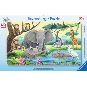 Puzzle animale din Africa 15 piese Ravensburger