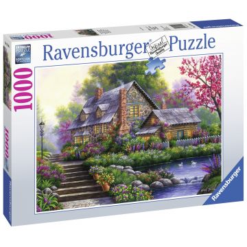 Puzzle copii si adulti Cabana 1000 piese Ravensburger