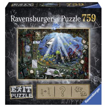 Puzzle copii si adulti Exit 4 in submarin 759 piese Ravensburger
