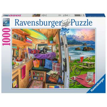 Puzzle copii si adulti Rulota 1000 piese Ravensburger