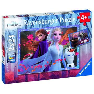 Puzzle Frozen II 2x24 piese Ravensburger