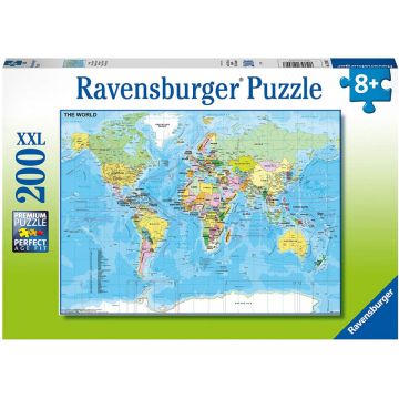 Puzzle harta lumii 200 piese Ravensburger