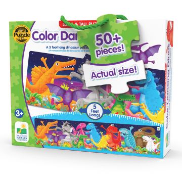 Puzzle lung de podea, The Learning Journey, Dinozauri, Multicolor