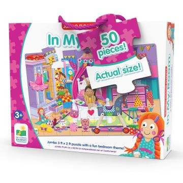 Jucarie Puzzle mare de podea, The Learning Journey, Camera mea, Multicolor