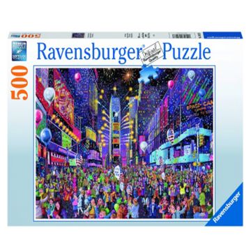 Puzzle, Ravensburger, Anul nou Time Square, 500 piese, Multicolor